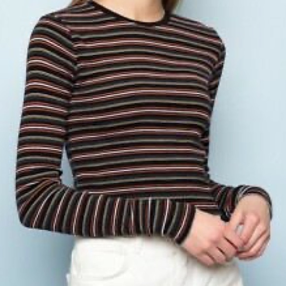 Long sleeve Brandy Melville Crop top - Picture 1 of 6